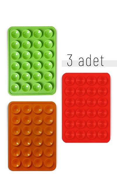Nezih Case Mobile Phone Stabilizer Adhesive Silicone Suction Cup Set of 3