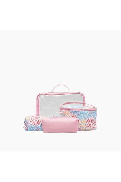 Lifestyle Assorted 4-Piece Cosmetic Pouch Set