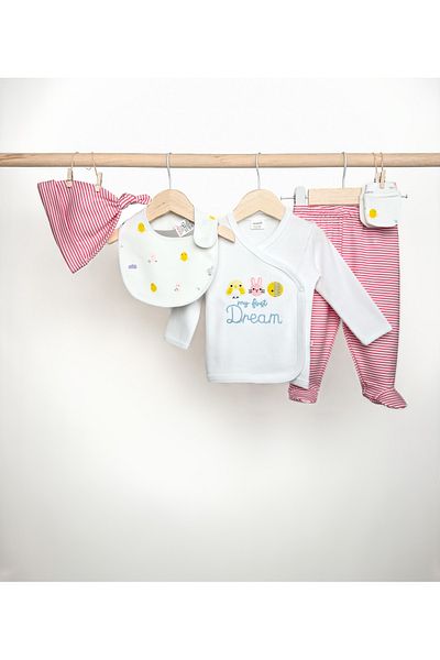 MİNİPOLO1 Minipolo Baby Hospital Release Set of 5 Newborn