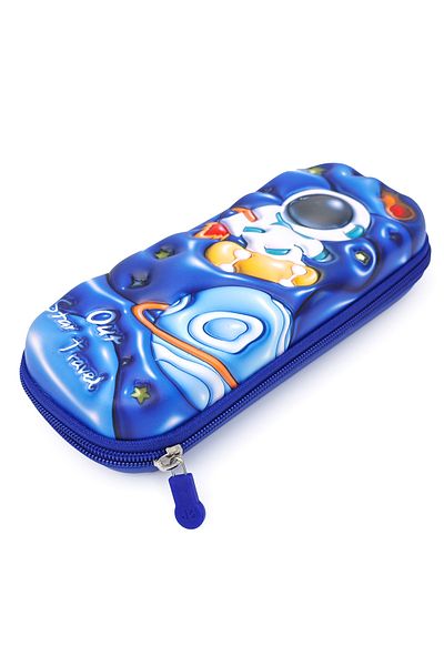 DNS Boys' pencil case, simple school case, with 1 zipper, unequipped, skateboard, Cosmonaut JS-6651