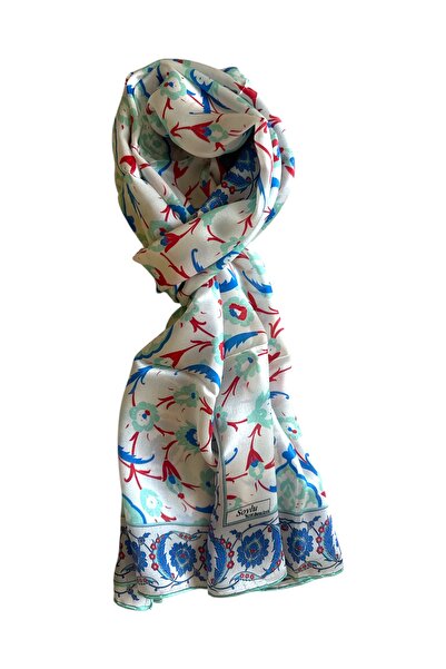 Soyluİpek Türk Motifli İpek Fular