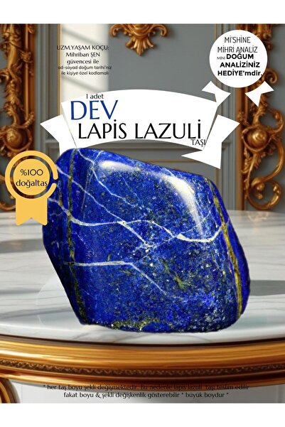 Mihri Doğaltaş Lapis Lazuli Ham Kütle