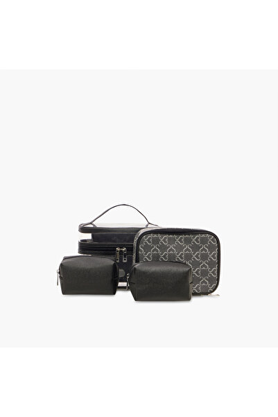 Lifestyle Assorted 4-Piece Cosmetic Pouch Set