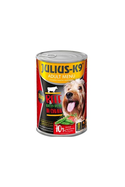 Julius K9 Julius K 9 Dog - Super-premium Wet Food - Beef and Peas - 1240 g