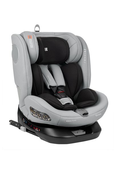 Kikka Boo Scaun auto cu isofix KikkaBoo 40-150 cm i-Moove i-SIZE Light Grey