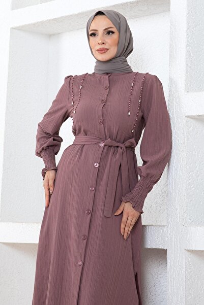 Missvalle Σετ με λεπτομέρειες από μαργαριτάρι Dusty Rose 19360