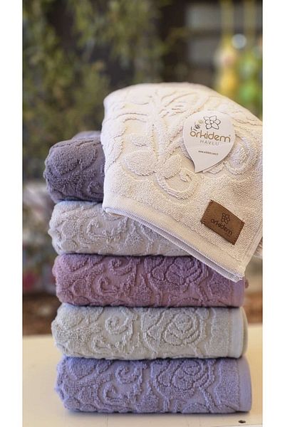 Orkidem Havlu Bornoz Orki̇dem Gülpetek Luxury Towel 50X 90 250 Gr +-10