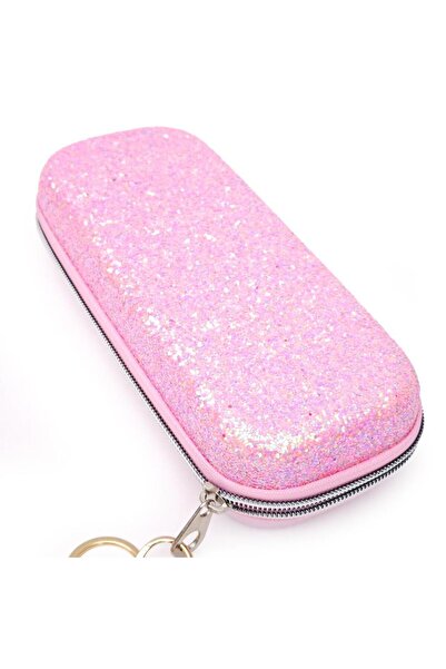 DNS Etui penar fete scoala, 1 compartiment 1 fermoar, neechipat, cu sclipici,...