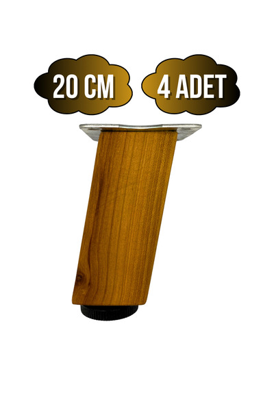 GOLDENWOODEN Klizni stol i noga za ormarić sa podesivim drvenim nogama (20CM)...