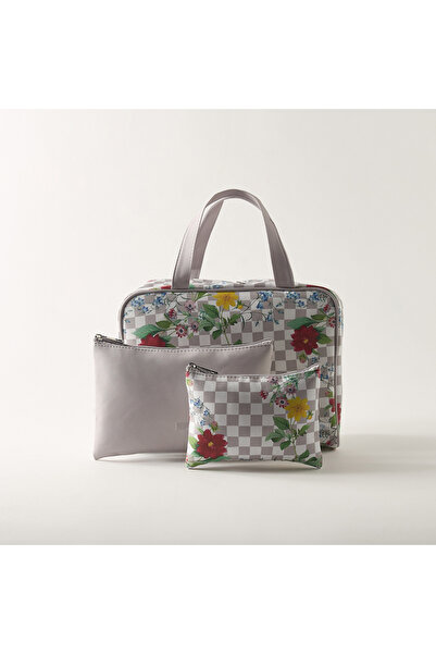 Lifestyle Assorted 3-Piece Cosmetic Bag Set