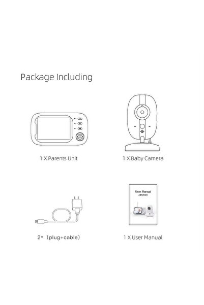 Denn Store 3.5 inch LCD Baby Monitor Surveillance Camera with Night Vision & Multiple Functions