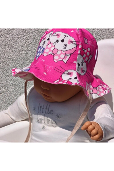 Simone Jr. قبعة دلو للأطفال بمظهر كتان مربوط على الوجهين