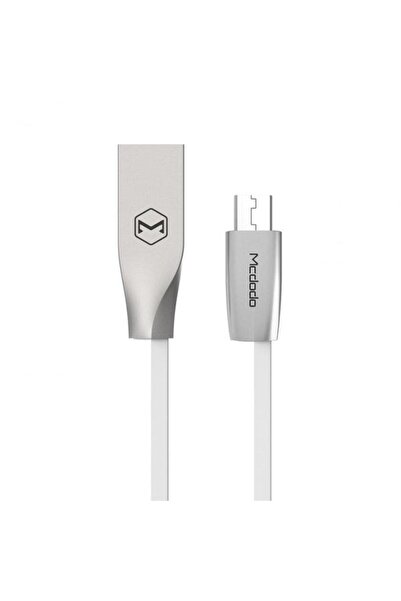 Mcdodo Dátový kábel Zn-Link CA-1253, MicroUSB, 1,5 m, 2,4 A (biely/strieborný)