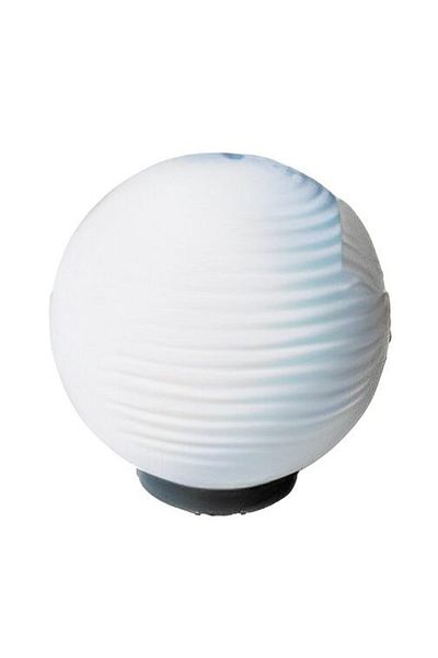 Spot GLOB 25CM ALB CU STRIATII ORIZONTALE SUPORT DREPT