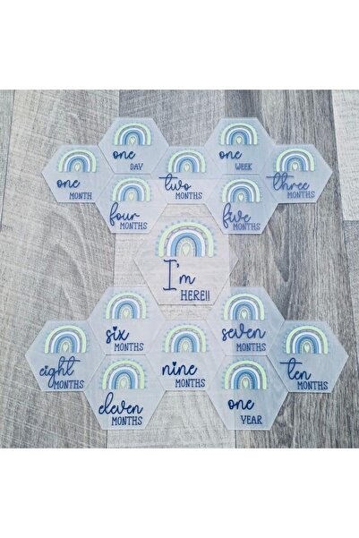 Lamsit Ibdaa Acrylic Hexagon 3mm Thick Pack of 16 (18.4x16.9cm, Frosted)