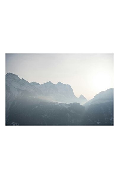 OEM Tablou Canvas, "Lumina diminetii peste munti inzapeziti"