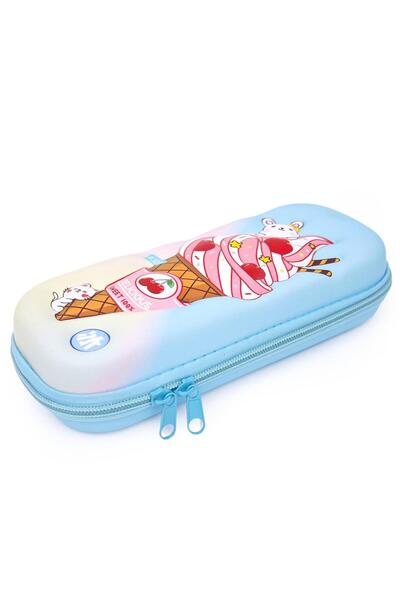 DNS Etui penar fete pentru scoala, cu 1 compartiment 1 fermoar, neechipat, 3D...