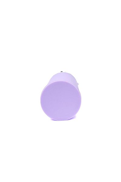 DNS Girls' pencil case with 1 compartment and 1 zipper, cylindrical, made of silicone, for school, purple Vulpe QS-2013