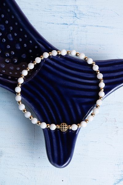 DENİZ Certified Moonstone Natural Stone Bracelet