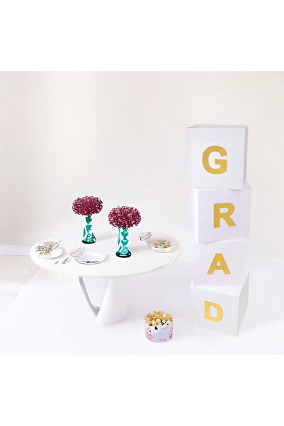 Lamsit Ibdaa Graduation Party Set - Boxes for Ceremony, Convocation, GRAD Decor (Letters)