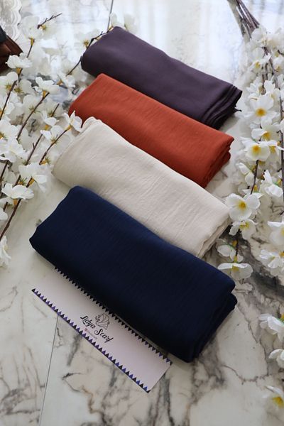 Lidya Şal Cotton Kraş Shawl Diella Soft Textured