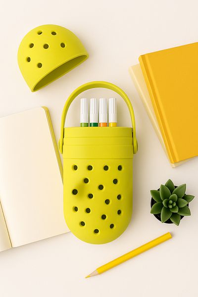 Nandy Home 6 bucăți cutie de creion modelată din silicon cu cadou ornament, suport pentru stilou