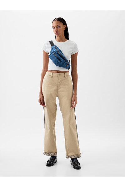 GAP Erkek Bej DAP × '90'ları Bol Kahverengi Pantolon