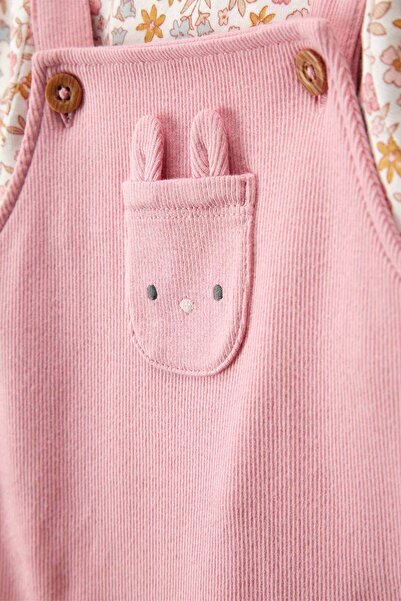 Carter's Baby Girl Pink Salopet Set