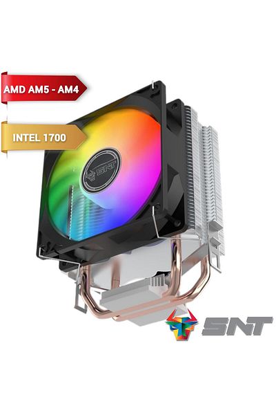 SNT LC-200A-B RGB 2 أنابيب نحاسية سوداء على شكل برج وحدة المعالجة المركزية - أداء عالي