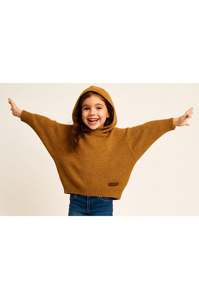 Hilal Akıncı Kids Hanorac cu glugă pentru fete