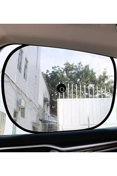minufco 2 Adet Vantuzlu Universal Araç Yan Cam ve Arka Cam Güneşliği Oto Güneşlik Perde