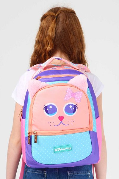 ELATAE Waterproof Fabric Girl's Multi-Eye Orthopedic Back School Bag L5142