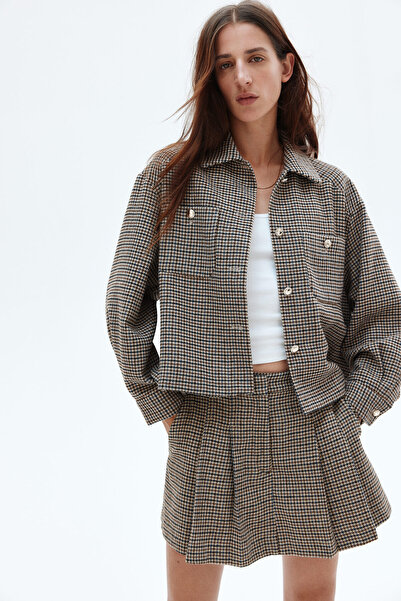 H&M Pilili Şort Etek