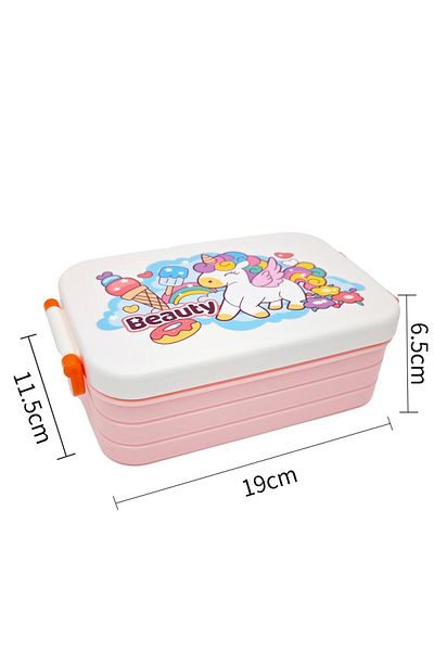 DNS Kids sandwich casserole with flip lid, for lunch, 750 ml, pink XC-620