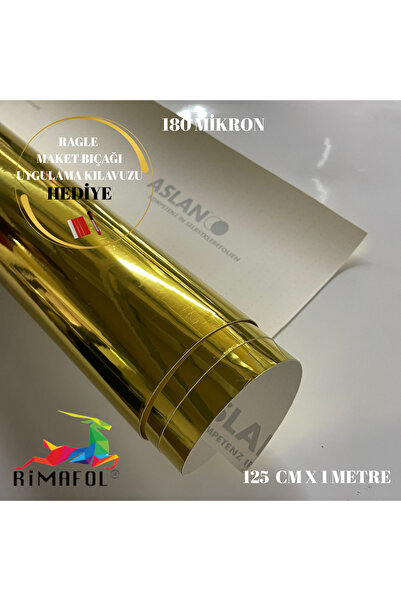 RİMAFOL Zlatna folija Zlatna samolepljiva folija 125 CM X 1 METAR