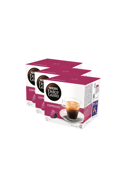 Nescafe Set of 3 Nescafé Dolce Gusto Espresso Capsules, 48 capsules, 264g