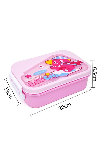 DNS Kids sandwich casserole with flip lid, for lunch, 750 ml, pink YSY3020-1