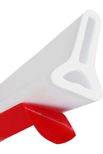 awwaline Prag de duș autoadeziv, Awwaline, flexibil, rezistent la mucegai, impermeabil, alb, 1,5 m