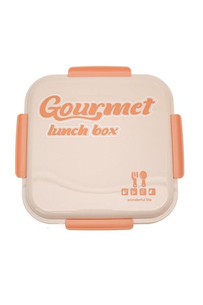 DNS Kids sandwich lunch box, 2 compartments, 1000 ml, pink HSD562