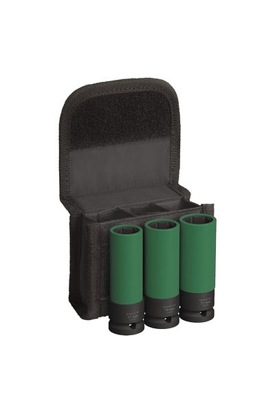 Bosch impact socket set, 1/2", 17-21mm, 3 pieces