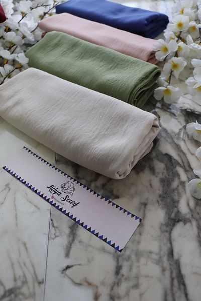 Lidya Şal Cotton Kraş Shawl Diella Soft Textured