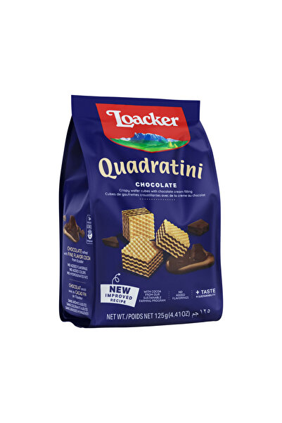 Loacker Quadratini Chocolate Wafer, 125G