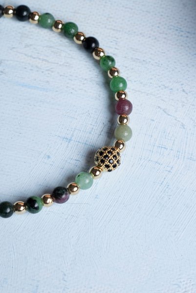 DENİZ Certified Anjelite Natural Stone Bracelet