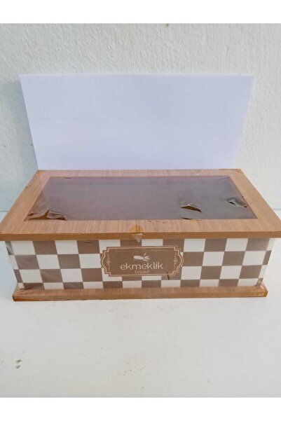 My Home masa üstü ahşap ekmeklik 28x14 ebadında