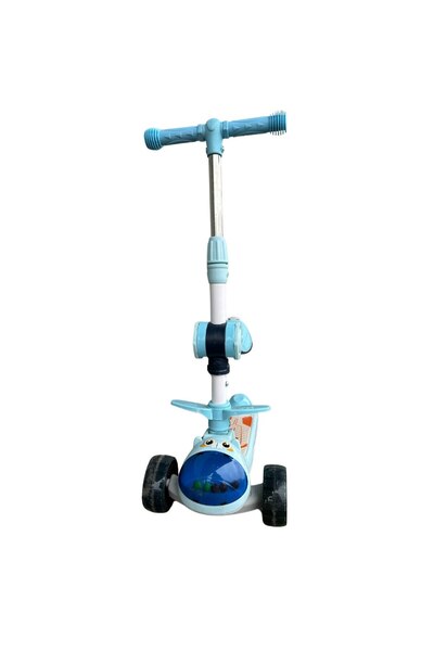 Mixbo Trotinetă de echilibrare pentru copii, înălțime reglabilă, albastră
