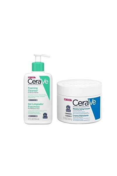 CeraVe Kışa Hazırlık Seti - Foaming Cleanser 236 ml + Moisturising Cream 340 gr P26735S3381