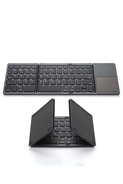 Aookay Hydro Air Ultra-Portable Foldable Bluetooth Keyboard with Touchpad