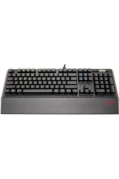 Riotoro Tastatura Gaming Mecanica Ghostwriter, USB, iluminare RGB (Negru)