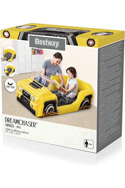 BESTWAY Dreamchaser Airbed 1.60M x 84Cm x 62Cm, Multi-Colour