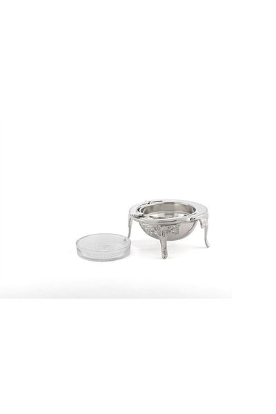 Mikasa Moor Silver Lid Glass Turkish Delight Bowl 14X12Cm